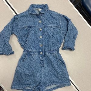 Worn once, long sleeve, Denim short jumper with pockets